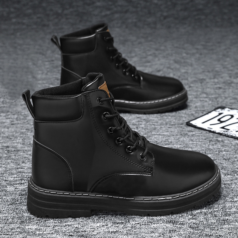Martin botas para hombre invierno 2024 nuevos zapatos de hombre estilo británico botas de ruibarbo retro zapatos casuales de alta altura para hombre