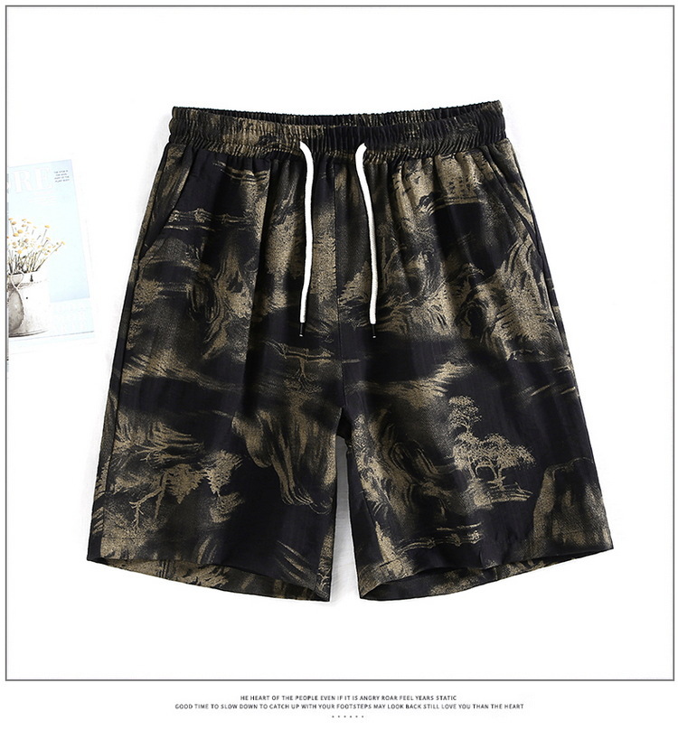 Herrars strandshorts i linneblandning lätta och andas_voghion.com