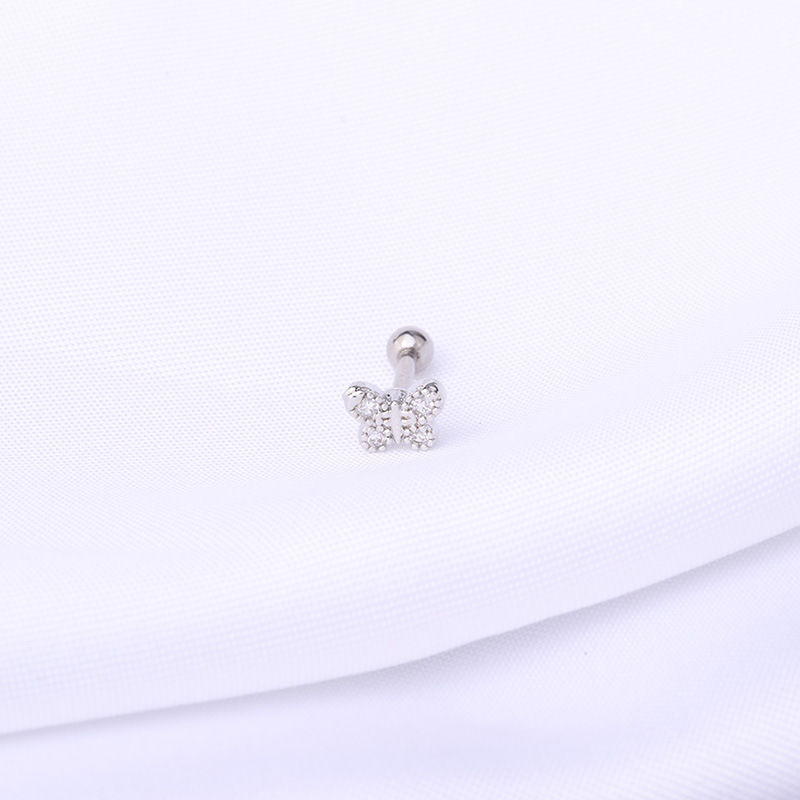 Fashion new simple style copper thick rod earrings wholesale