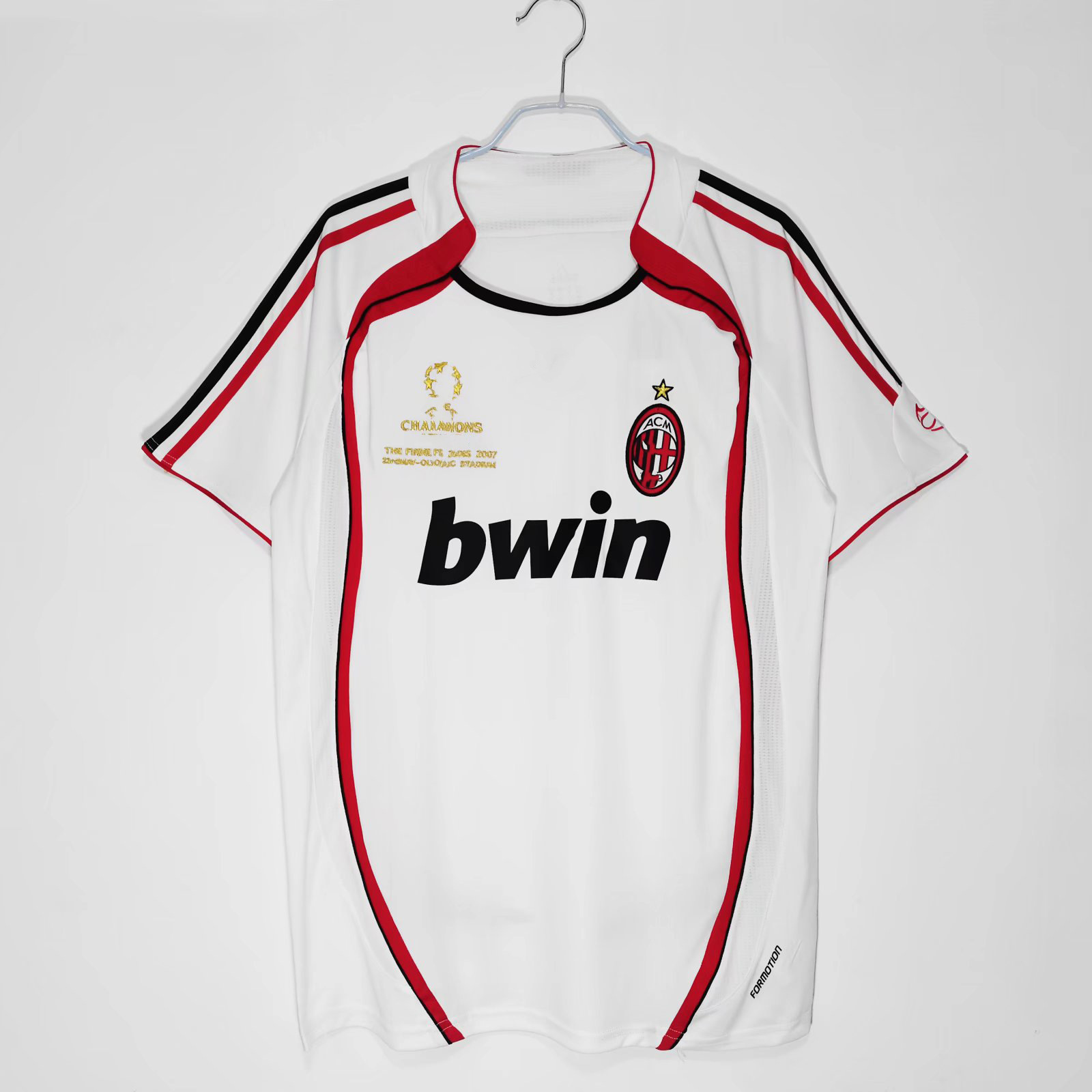 AC Milan Retro Champions League Manga larga No. 22 Camiseta de fútbol inglesa No. 9 Juego de camiseta de Inji