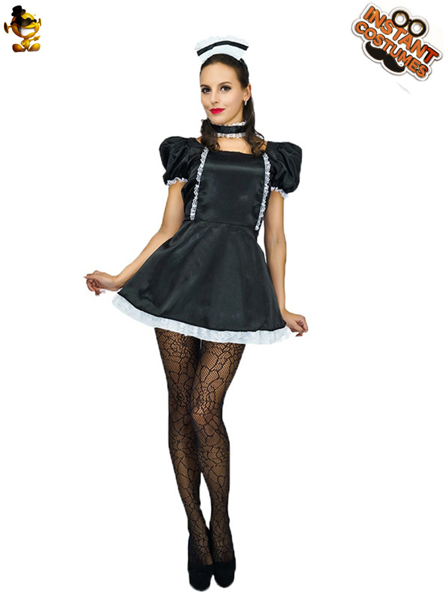 Maid traje de Halloween Cosplay traje de la mascarada uniforme partido rendimiento traje etapa distribución al por mayor image 4