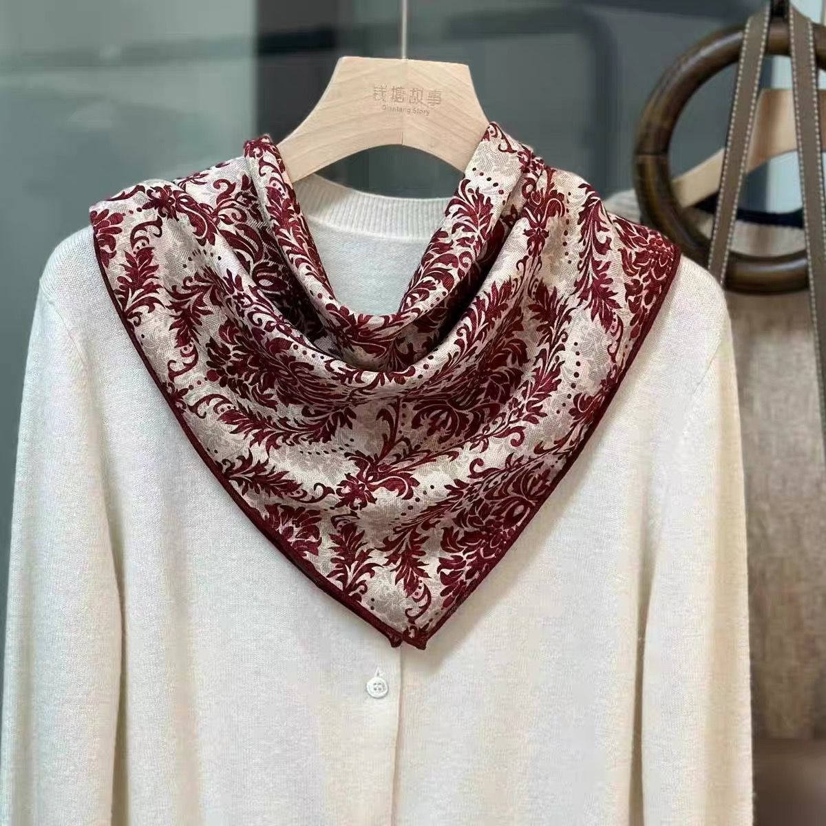 뽕나무 실크 실크 울 (수연 청년 65 스퀘어 스카프) 가을 겨울 패션 기질 고급 실크 울 스퀘어 스카프