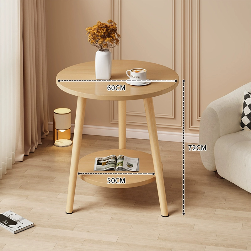 Mesa redonda pequeña mesa de té simple sala de estar casera sofá lado varios dormitorios mesas de cabecera creativas mini simple mesa de balcón