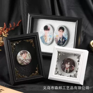 欧式相框空框蝴蝶标本相框吧唧谷子徽章展示框中空立体相框摆台