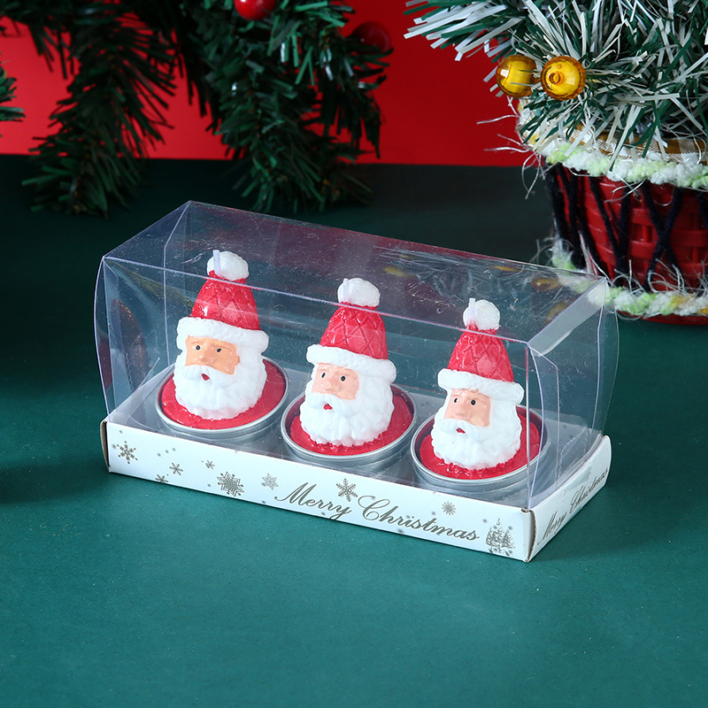 Christmas Christmas Tree Santa Claus Paraffin Christmas Candle 1 Set display picture 18