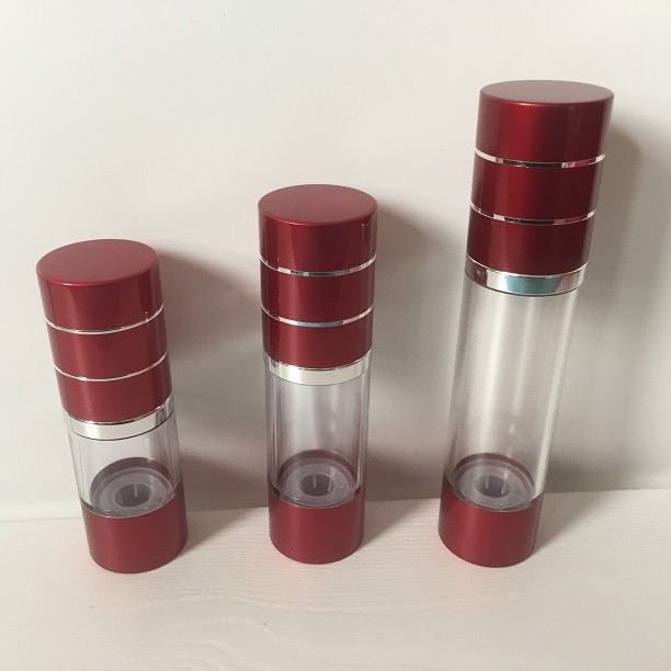 153050毫升酒红电化铝真空瓶塑料瓶化妆品包装瓶挤压瓶瓶子