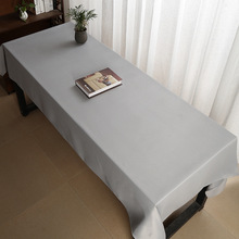 纯色加厚尼丝绒混纺长方形茶几会议台餐书桌布双面使用质感好