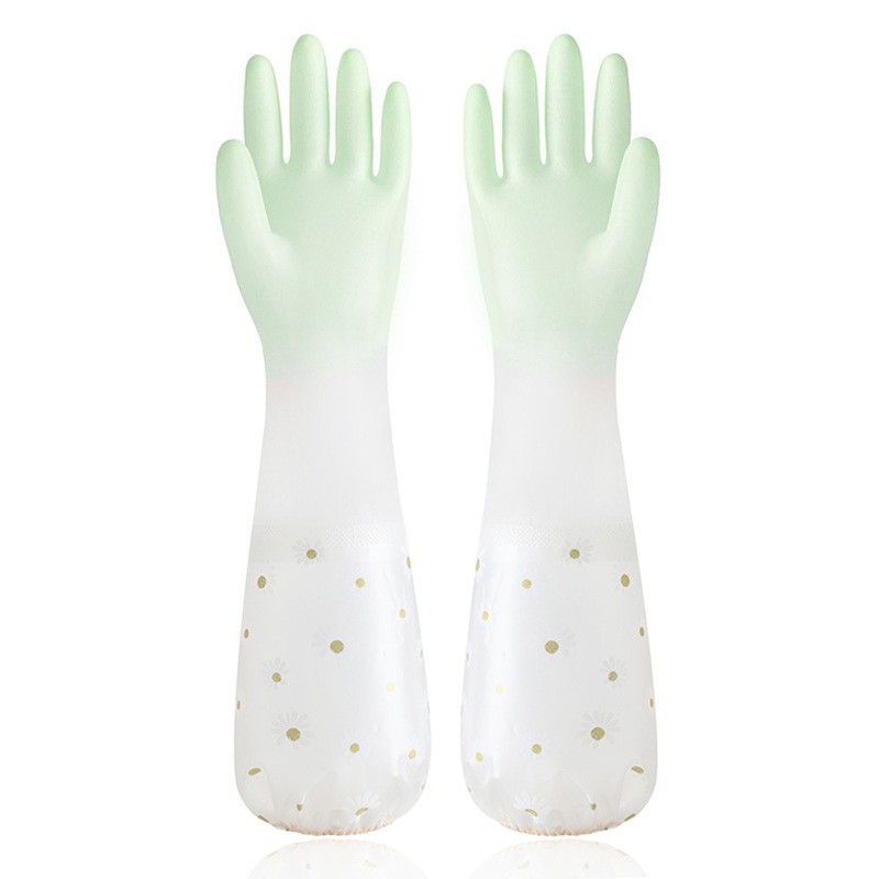 작은 데이지/다발 [투명 녹색] 플러스 벨벳