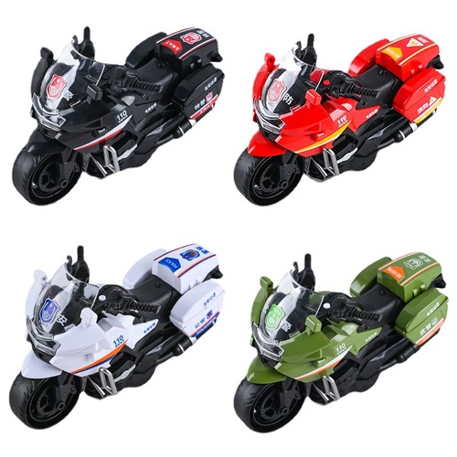 Amazon Children's Boys Inertia Motorcycle Model Toy Claw Machine Street Stall Kindergarten Small Gift Wholesale