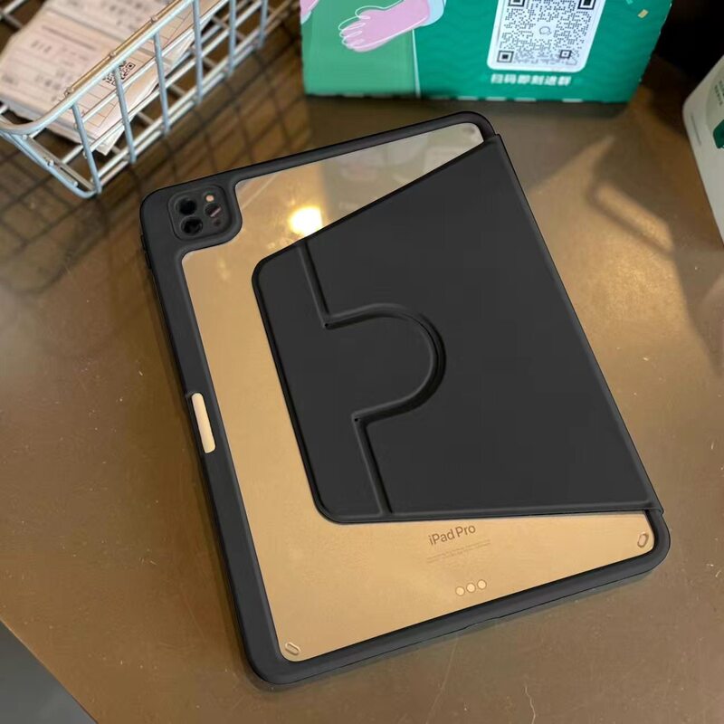 Suitable for 2024 iPad Protective Case, 2022 Apple Air6 Tablet iPad Protective Case, Rotating Pro11 with Pen Slot 2