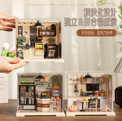国境を越えた卸売癒し手作り diy キャビン組み立てミニチュアシーンおもちゃ材料パッケージクリエイティブ装飾品ギフト