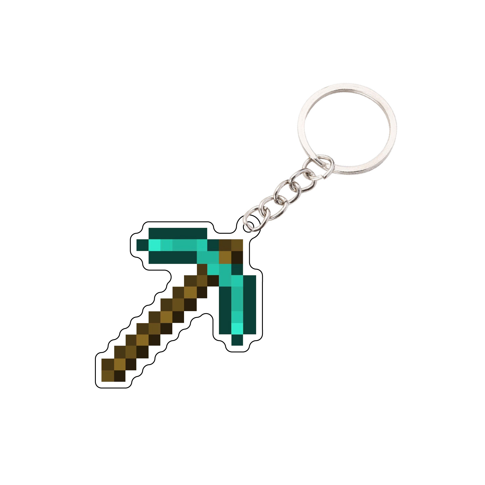Mi mundo perimetral Minecraft llavero inmortal totem encantado oro manzana acrílico colgante regalo image 8