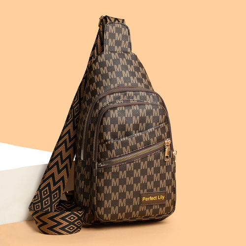 Cross-border women's chest bag, new single-shoulder crossbody bag for women, fashionable ultra-light large capacity women's bag, factory wholesale