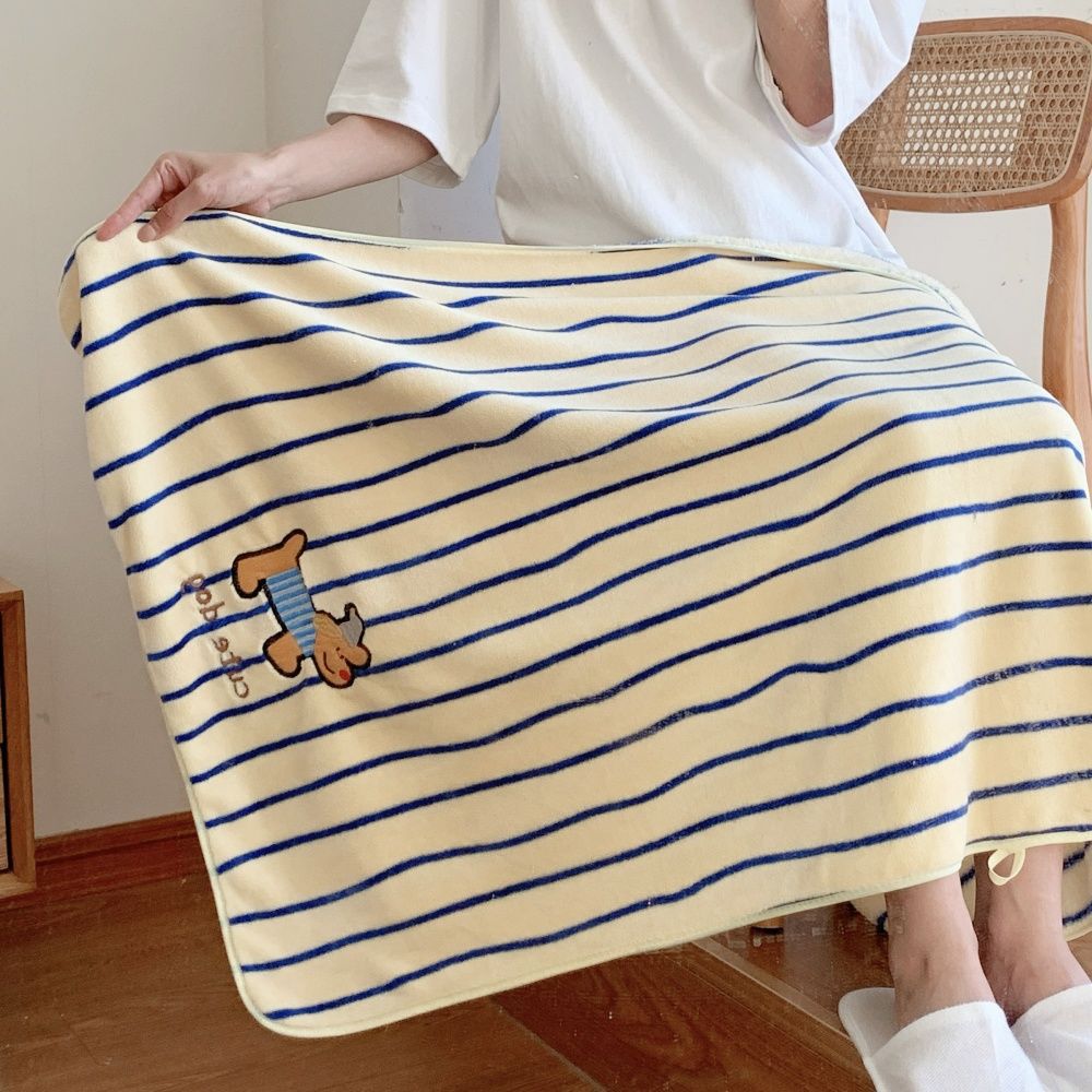 【목욕타월】-파란 강아지