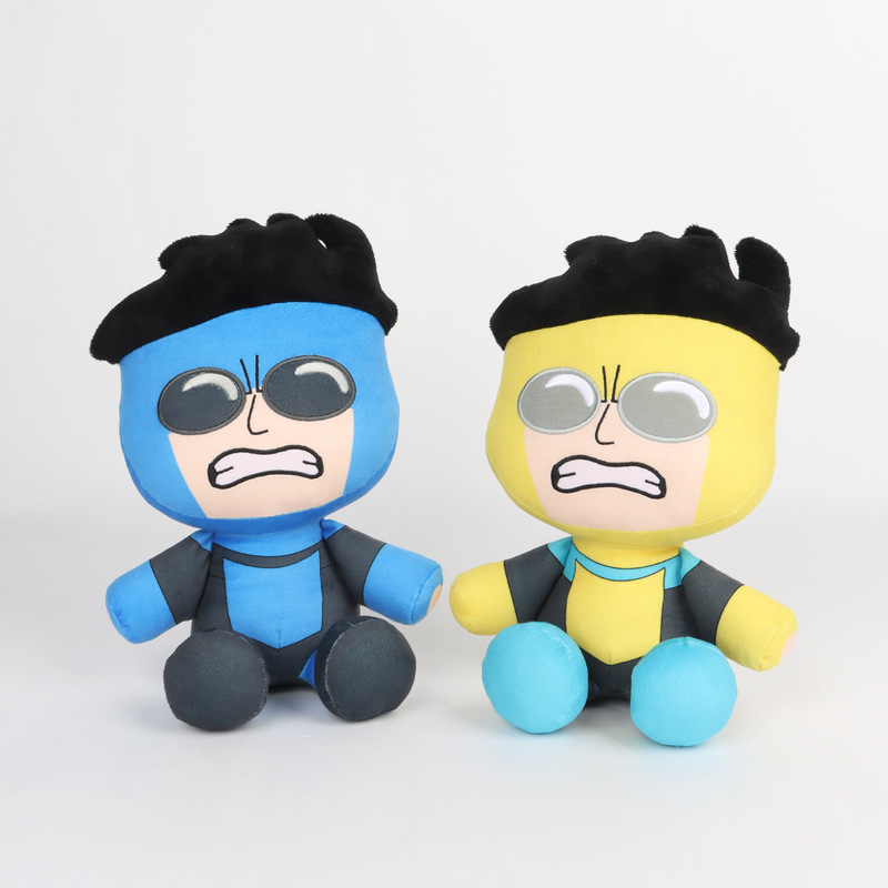 Cross-border New Invincible3 Invincible Shaoxia 3Mark Animation Peripheral Doll Q Edition Superman Plush Toy
