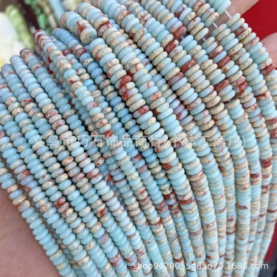 2*4mm Snake Skin Stone Abacus Zərgərlik ara hissələri