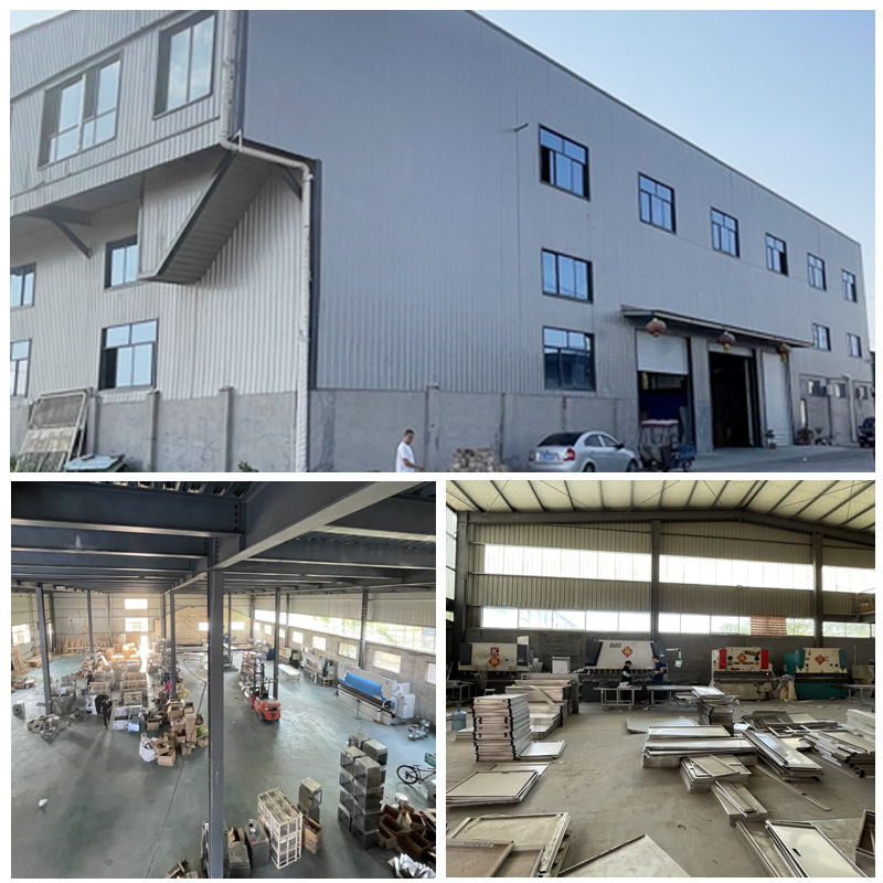 不锈钢碗柜对开门橱柜商用柜子用储物柜饭餐边带抽屉四门厨房碗柜
