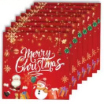 新しいクリスマスのテーマの使い捨て紙コップのティッシュのクリスマスの紙皿のテーブルクロスはクリスマスのパーティーの食器を飾ります。|undefined
