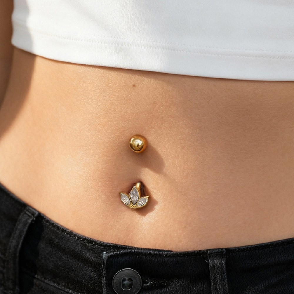 Seattle Ring Sexy hartvormige navelpiercing, piercing in de vorm van een hartje_voghion.com