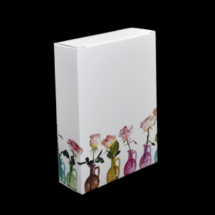 10Pcs/Lot 12.8X3.9X18.8Cm White Foldable Kraft Paperboard