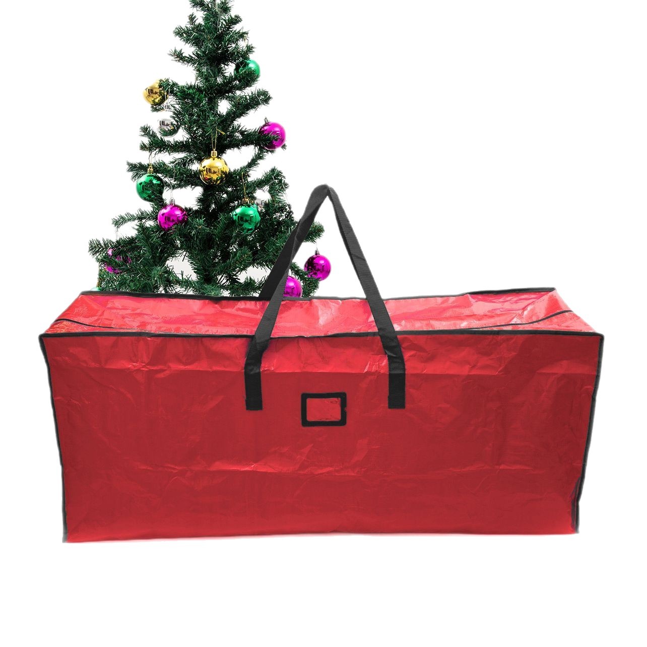 Spot Cross-border el mismo modelo de bolsa de almacenamiento de árbol de Navidad árbol artificial bolsa de lona tejida pe de gran capacidad