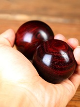 小叶紫檀木雕健身球手球保健球手转球中老年人礼物古玩工艺送礼品