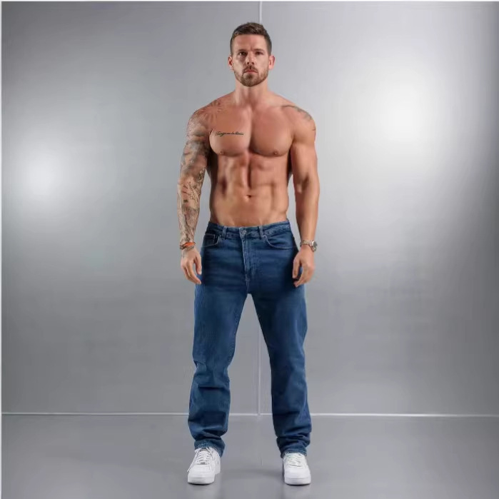 2026 New Model Cross-Border Foreign Trade Men's Slim Blue Jeans Casual Comfortable Regular Fit Export Long Pants for Men 2026 New Model Cross-Border Foreign Trade Men's Slim Blue Jeans Casual Comfortable Regular Fit Export Long Pants for Men