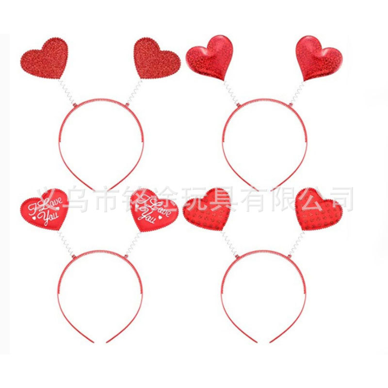 Calcetines de amor rojo amor diadema tocado joyería del día de San Valentín gafas del día de San Valentín calcetines del día de San Valentín medias del día de San Valentín