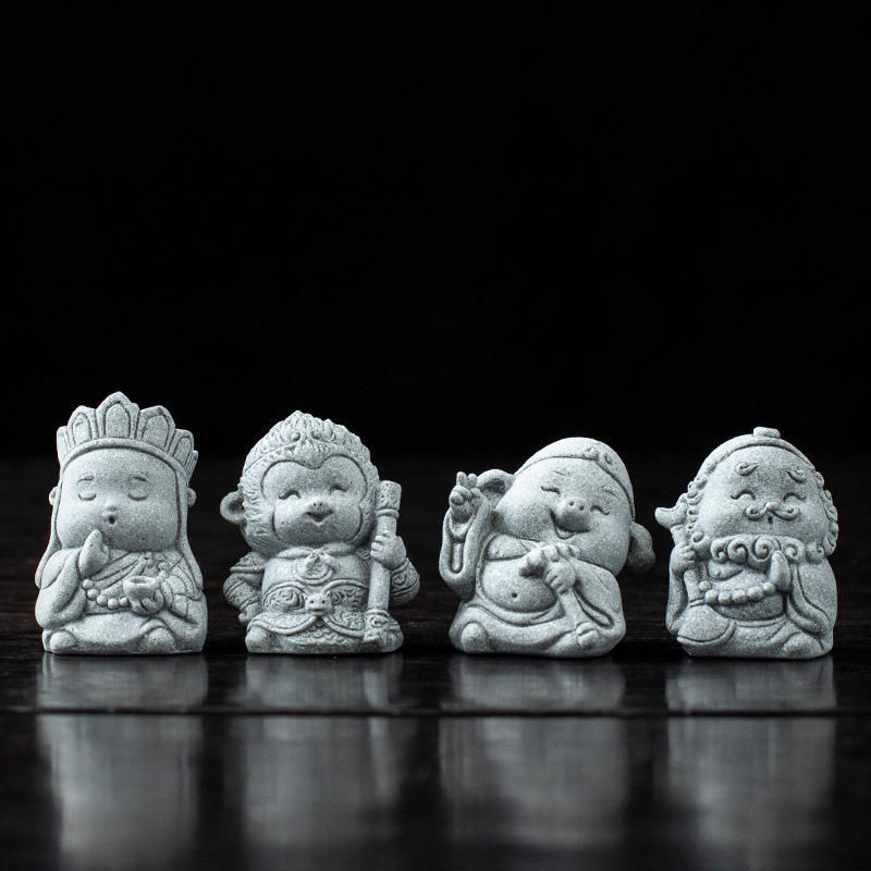 Chinese-style Journey to the West four characters desktop figurines, decorative crafts, and creative gifts.