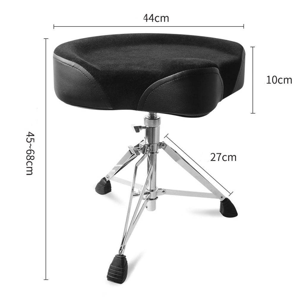 Gran montura de silla ajustable tornillo tambor taburete para niños adultos puede girar alto y bajo instrumentos musicales de terciopelo accesorios al por mayor transfronterizos
