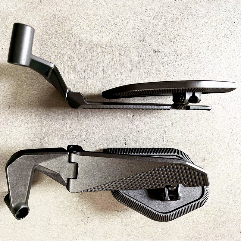 New Folding Motorcycle Rearview Mirror Modified Universal Flip-Up Wide-View Electric Vehicle Reflector Anti-Glare Mirror