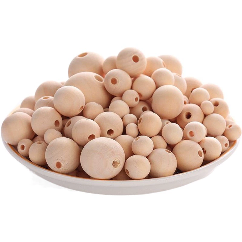 DIY ювелирные аксессуары 4 мм-50 мм Hemu цвет дерева круглые бусины Свободные бусины прямые продажи с фабрики могут быть цветными