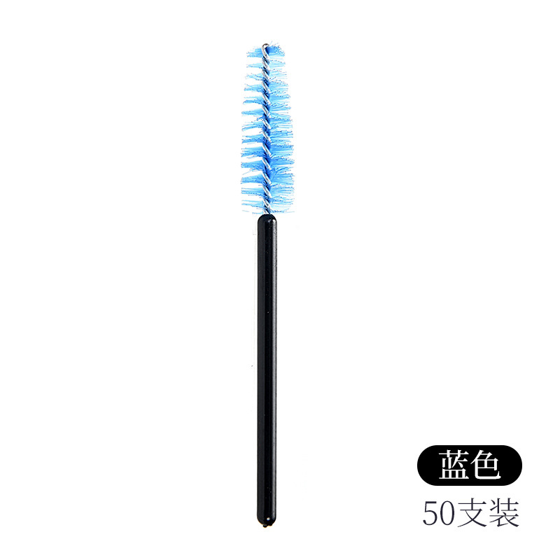 Nuevo cepillo de pestañas de nylon de barra corta, cepillo de pestañas de color, cepillo de pestañas de barra negra, herramienta de maquillaje de cepillo de pestañas universal portátil