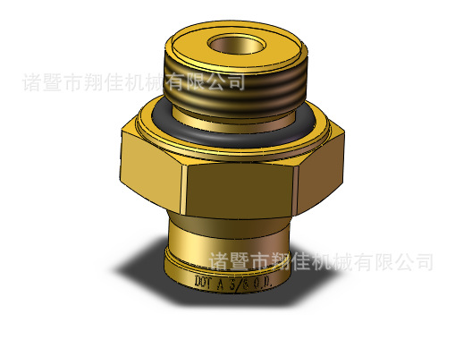 DOT PUSH IN ,Male Connector黄铜接头，公制螺纹直接