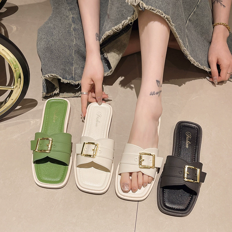 Новые тапочки-банты женские дома носить плоское дно нескользящие летние модные дамы