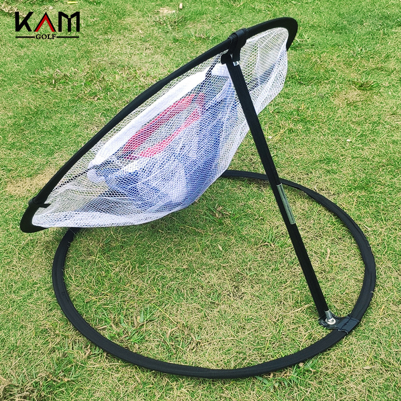 Fabricante en stock Golf llamativo Red de corte de la bola de práctica neta de entrenamiento de Golf Swing entrenador neto