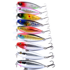 Spinning lure electroplated floating pencil fish bait 5.9cm/6.9g bionic lure AliExpress T-jig fake hard lure fishing bait