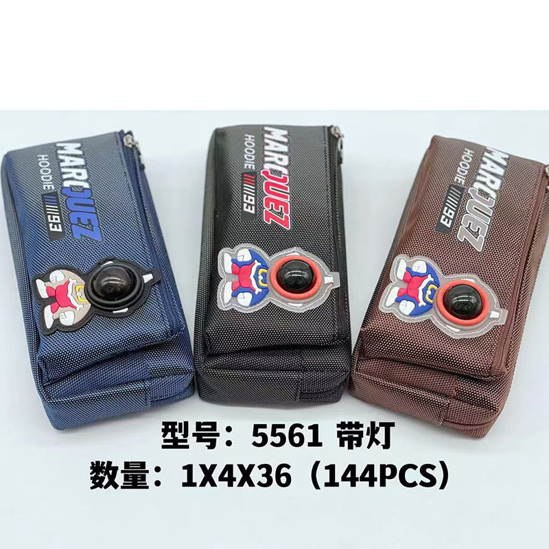 Caja de lápiz creativa caja de papelería de dibujos animados caja de lápiz de arena movediza de aceite de PVC estudiante de gran capacidad bolsa de lápiz al por mayor