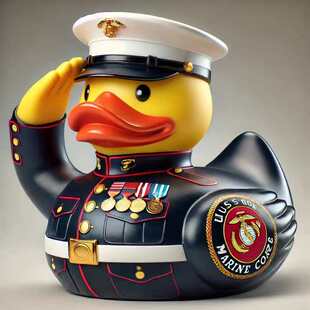 Cross-border New Artwork Captain's Duck Sailing Duck Captain Decoration Cruise Duck Gift