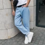 小脚男士牛仔长裤