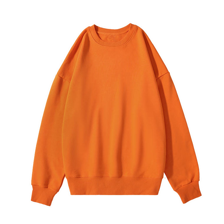 純綿スウェットシャツ カスタム 380g ヘビーウェイト ドロップショルダー ラウンドネック スウェットシャツ 秋冬 大きいサイズ カジュアル カスタムスウェットシャツ ロゴ印刷