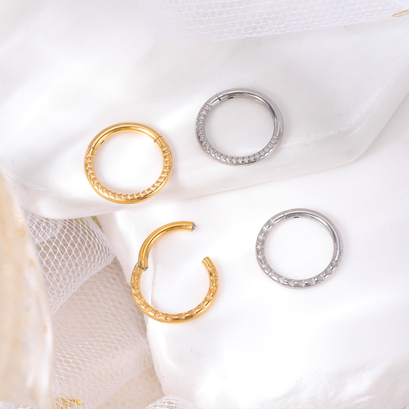Labret piercing jewelry detail image