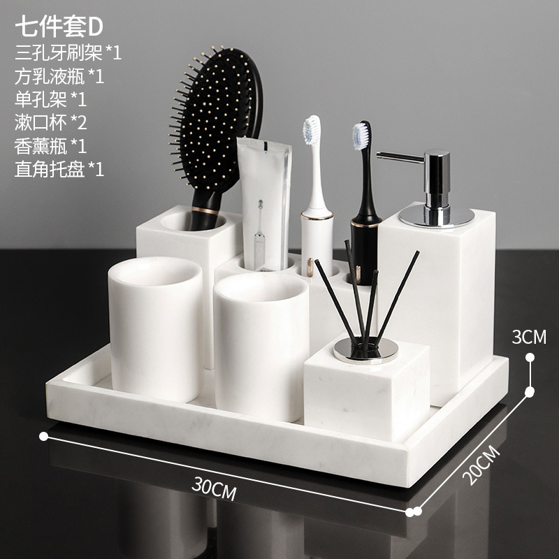 Juego de siete piezas amarillo limón jazz blanco D