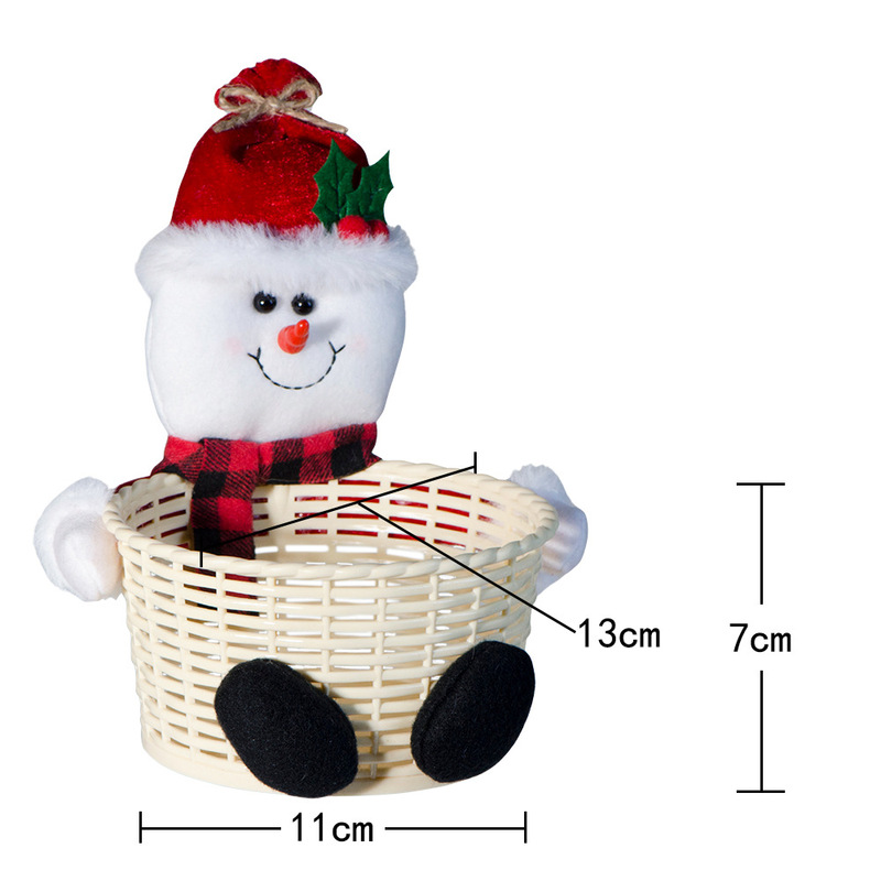 Xingyan クリスマス装飾キャンディバスケットクリスマスデスクトップ装飾品子供のキャンディバスケットクリスマス装飾ギフト|undefined