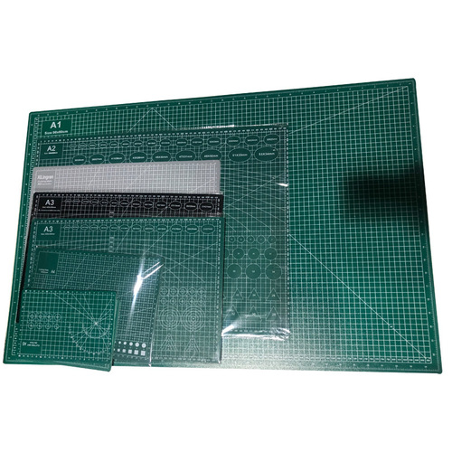 A1-A6 Green Cutting Mat 2.5mm In-Stock Paper Cutting Pad Double-Sided Anti-Cut Mat Student Desktop Craft Carving Board