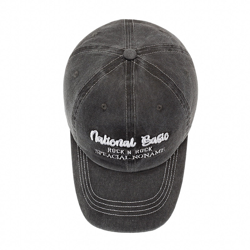 Baseball Trendy Letter Couple Duckbill Cap Fashion Washed Denim Outdoor Sunshade Casual Hat_voghion.com