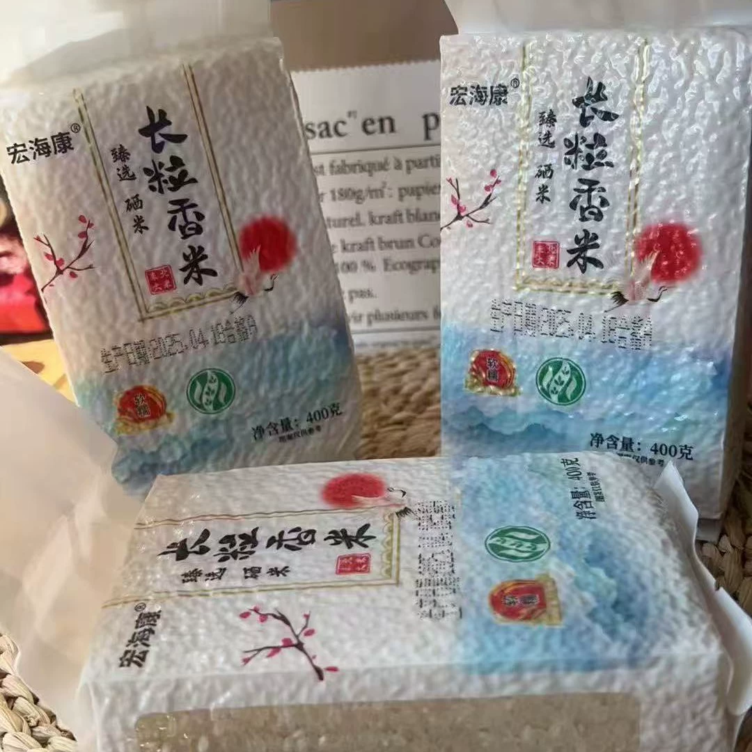 Оптовая продажа производителя Северо-Восточный длиннозерный ароматный рис 400 г вакуумная упаковка Северо-Восточный новый рис длиннозерный рис рис японика подарок на мероприятие