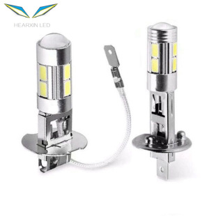 Lixin car LED fog lamp H1 H3 5630 5730 10smd super bright fog lamp car lamp front fog lamp bulb