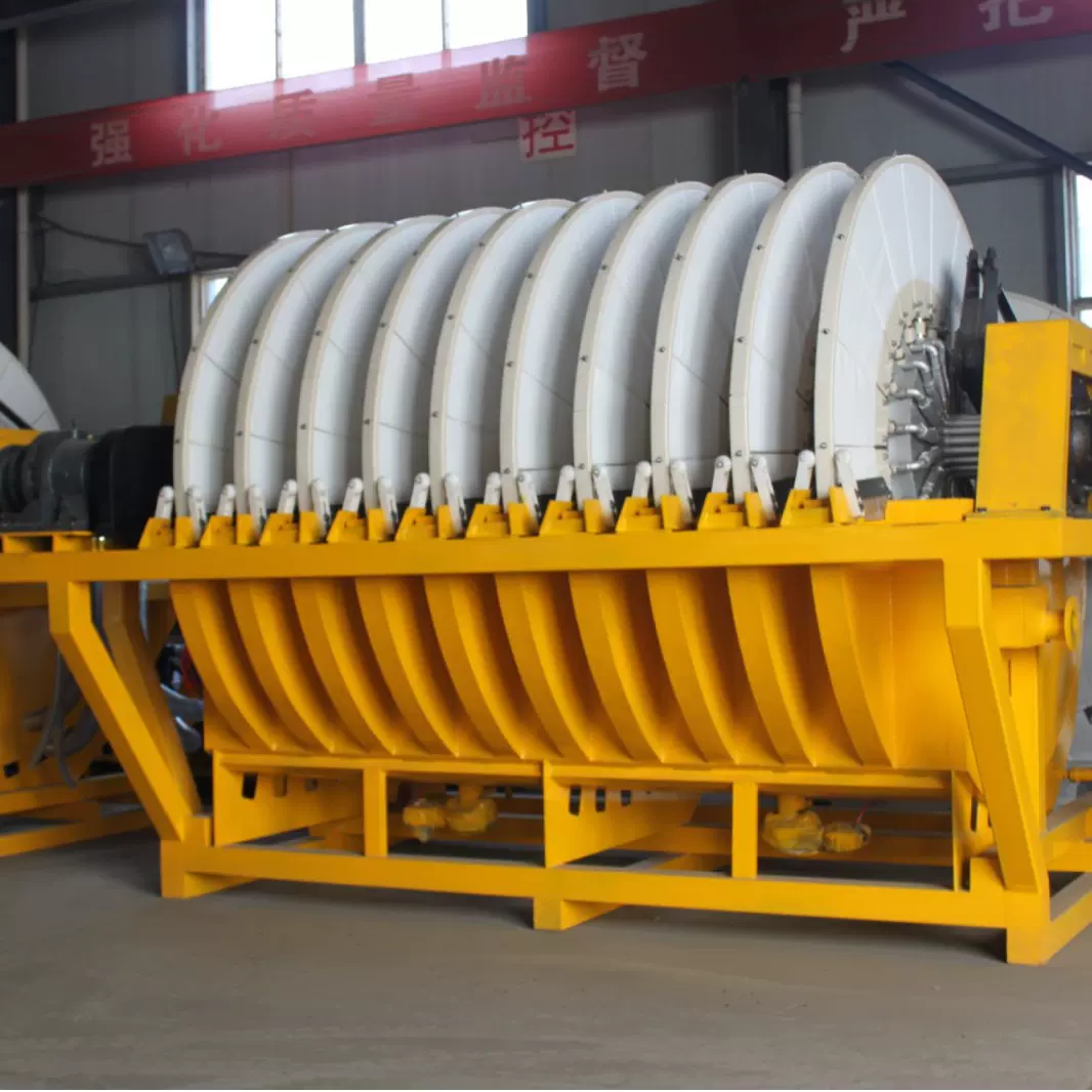 陶瓷真空盘式过滤机盘式过滤机石材采矿场尾矿砂石泥沙污泥固液分