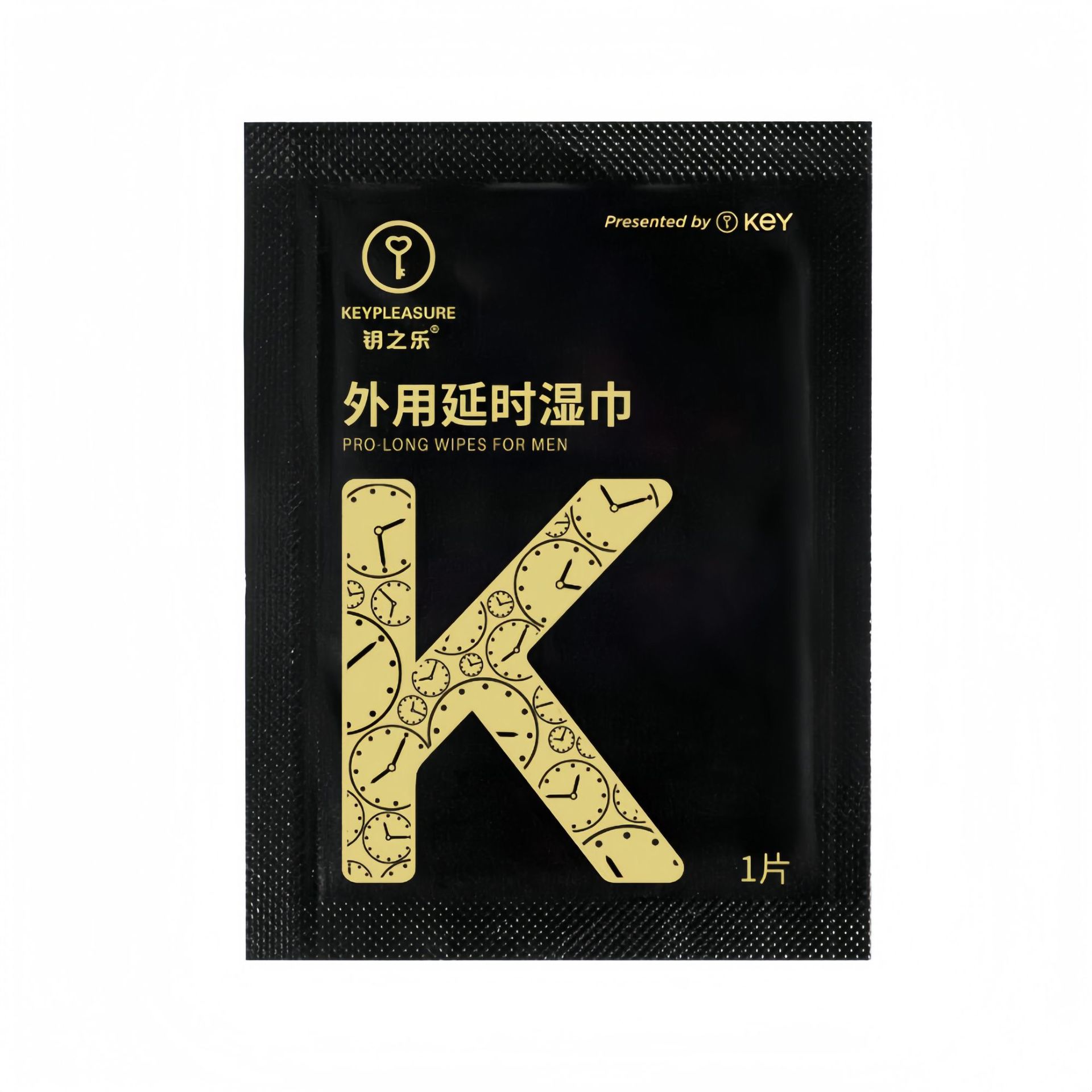 1 pièce de lingettes pour hommes de la série de dix ans KEY